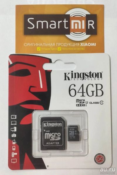 Лот: 15306888. Фото: 1. Flash-карта Kingston (microSDHC... Карты памяти