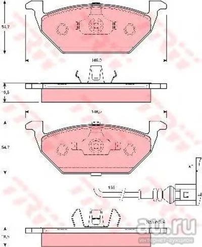 Лот: 13081768. Фото: 1. Колодки тормозные Seat Toledo. Тормозная система
