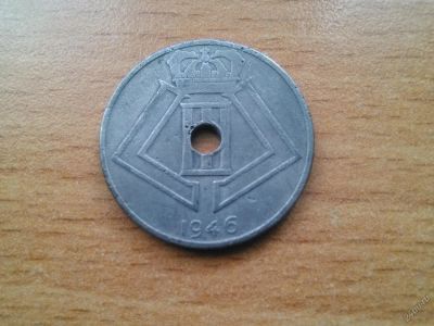 Лот: 5901022. Фото: 1. Бельгия цинк 25 сантимов. Европа