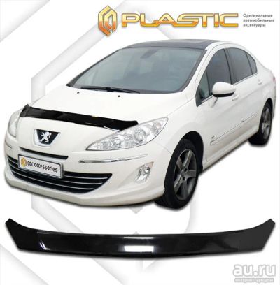 Лот: 13008669. Фото: 1. Дефлектор капота Peugeot 408 2010г-. Детали тюнинга