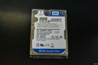 Лот: 15938007. Фото: 1. Жесткий жёсткий диск в ноутбук... Жёсткие диски (HDD)