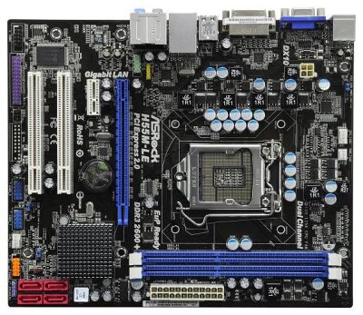 Лот: 5508554. Фото: 1. ASRock H55M-LE. Материнские платы