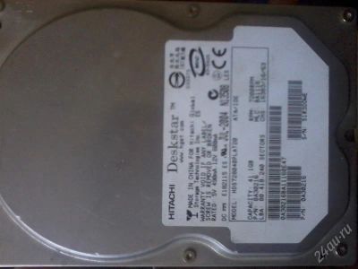 Лот: 2215266. Фото: 1. Жесткий диск Hitachi 40 Gb. Жёсткие диски (HDD)