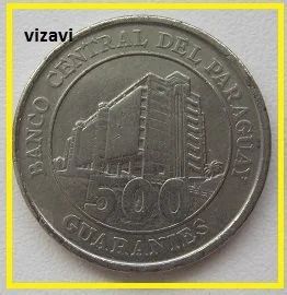 Лот: 16766169. Фото: 1. Парагвай 500 гуарани 2007 (9). Америка