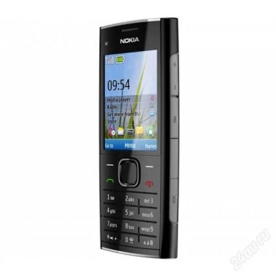 Лот: 1571089. Фото: 1. NOKIA x2-00 black chrome (обмен... Кнопочные мобильные телефоны