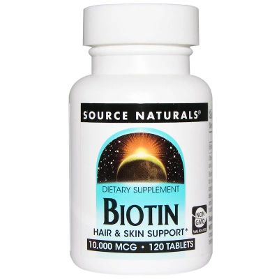 Лот: 13916114. Фото: 1. Source Naturals, Биотин, 10000... Спортивное питание, витамины
