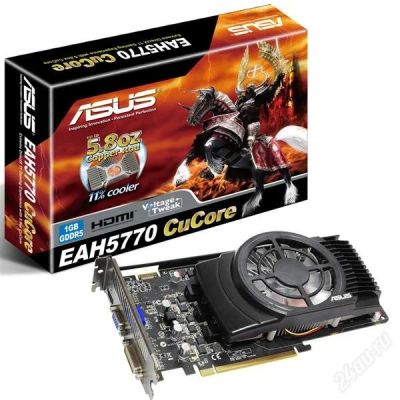Лот: 1306231. Фото: 1. Продам Asus 5770 CUCORE. Видеокарты
