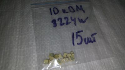 Лот: 9480772. Фото: 1. Подстроечный резистор 10K 3224W-1-103. Резисторы