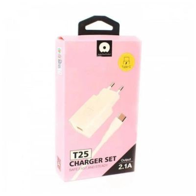 Лот: 22150626. Фото: 1. СЗУ WUW T-25 1*USB 2.1A + Type-C... Зарядные устройства, блоки питания, адаптеры сетевые для смартфонов