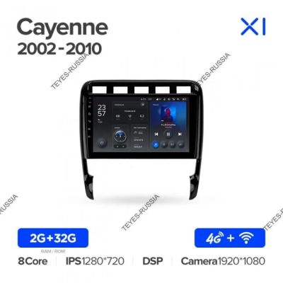 Лот: 20760244. Фото: 1. Магнитола Teyes X1 PORSCHE Cayenne... Автомагнитолы