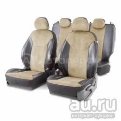 Лот: 14588614. Фото: 1. DIN-1505GK BK/BE Авточехлы из... Чехлы, коврики, оплетки руля