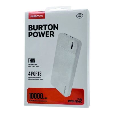 Лот: 25794898. Фото: 1. POWER BANK RECCI BURTON RPB-N16C... Внешние, портативные аккумуляторы для смартфонов (Power bank)