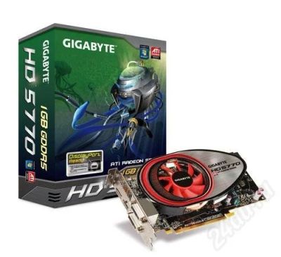 Лот: 709354. Фото: 1. GigaByte ATI Radeon HD5770. Видеокарты