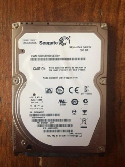 Лот: 7107420. Фото: 1. Жесткий диск 500гб (hdd 500gb... Жёсткие диски (HDD)