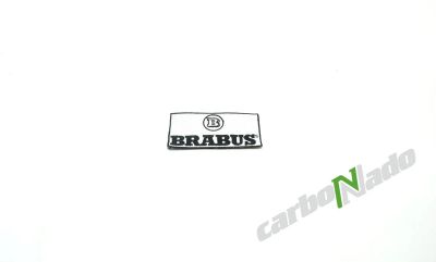 Лот: 14363471. Фото: 1. Нашивка Brabus белая. Нашивки, шевроны, погоны