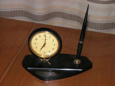 Лот: 7651955. Фото: 1. Раритетный настольный прибор с... Предметы интерьера и быта
