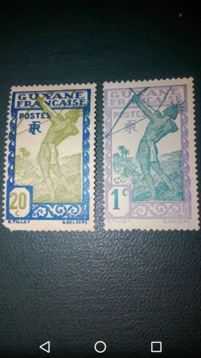 Лот: 19870393. Фото: 1. Французская Гвиана 1929 г. Редкие... Марки