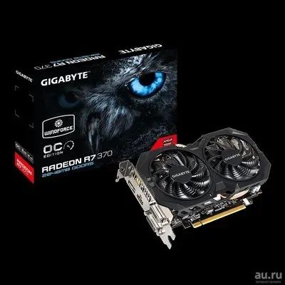 Лот: 8769273. Фото: 1. Видеокарта Gigabyte AMD R7 370... Видеокарты