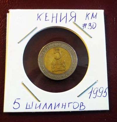 Лот: 19395311. Фото: 1. Кения 5 шиллингов 1995 KM# 30. Африка