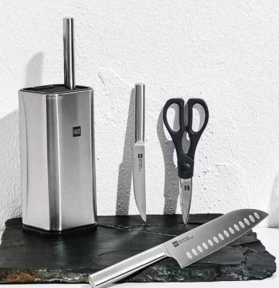 Лот: 22388013. Фото: 1. Набор ножей HuoHou Stainless Steel... Столовые приборы, ножи