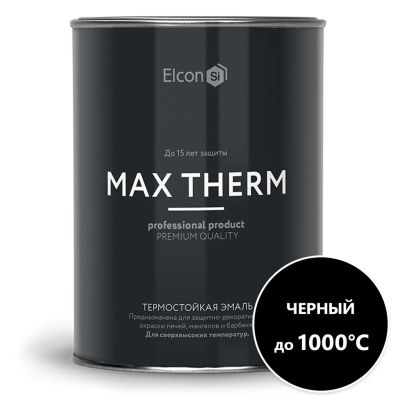 Лот: 24097324. Фото: 1. Эмаль Elcon, декоративная, термостойкая... Краски, лаки, растворитель