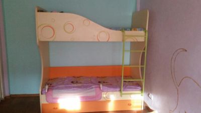 Лот: 9864198. Фото: 1. 2х ярусная кровать. Детские кровати и кроватки