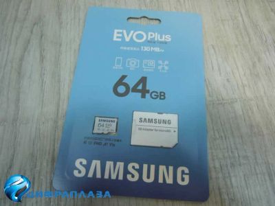Лот: 20679717. Фото: 1. 64Gb карта памяти Samsung MicroSDXC... Карты памяти