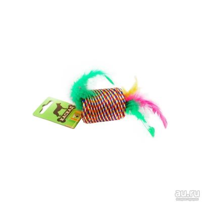 Лот: 10405784. Фото: 1. Игрушка каскад бочонок с перьями... Игрушки для животных