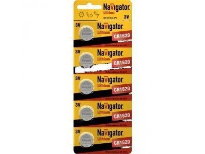 Лот: 12949265. Фото: 1. Батарейка Navigator 94780 CR1620... Батарейки, аккумуляторы, элементы питания