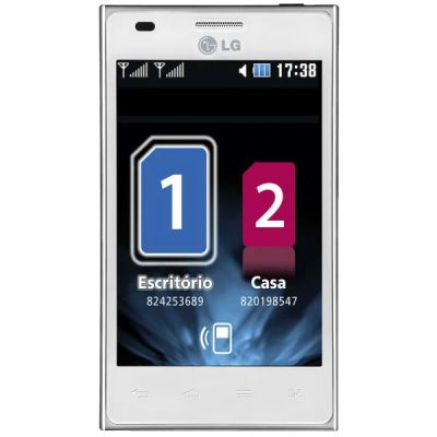 Лот: 3576202. Фото: 1. LG Optimus L5 Dual белый. Смартфоны