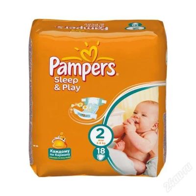 Лот: 2903669. Фото: 1. подгузники памперс pampers 2 mini... Детская гигиена