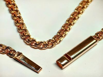 Лот: 25604790. Фото: 1. НОВАЯ золотая цепь 585 Бисмарк... Цепочки