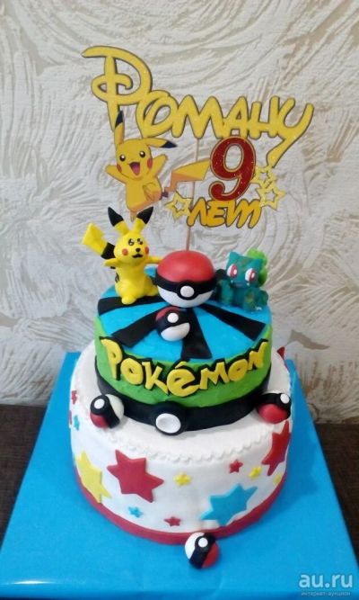 Лот: 10034367. Фото: 1. Pokemon торт. Торты, пирожные