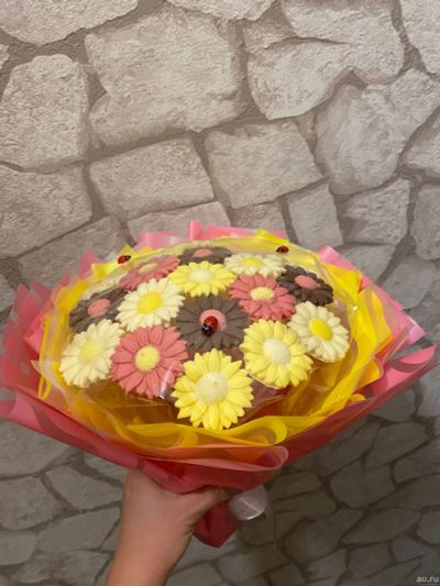 Лот: 18256434. Фото: 1. Шоколадные ромашки на 8 марта. Шоколад, конфеты