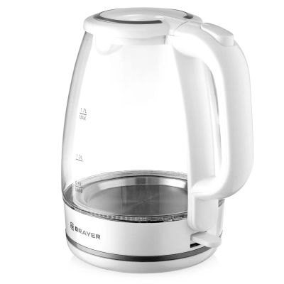 Лот: 24547768. Фото: 1. Электрический чайник Brayer BR1030WH. Чайники, кофемашины, кулеры