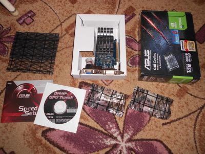 Лот: 5375202. Фото: 1. 1Gb DDR-3 Asus GeForce 210 Silent. Видеокарты