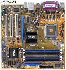 Лот: 3073862. Фото: 1. ASUS P5GV-MX / L (RTL) LGA775... Материнские платы