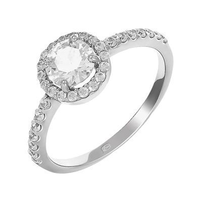 Лот: 23885459. Фото: 1. Кольцо TALANT из серебра с фианитами. Кольца, перстни