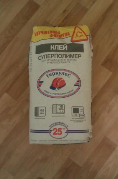 Лот: 4967902. Фото: 1. Клей для кафеля "Геркулес суперполимер... Клеи, герметики, пена монтажная, клейкие ленты