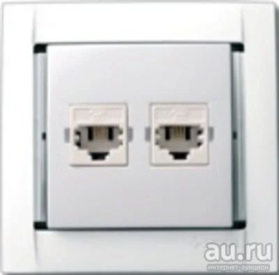 Лот: 13399873. Фото: 1. 34589-30 Розетка TF 2 х RJ11... Удлинители, тройники, сетевые фильтры