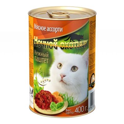 Лот: 15055465. Фото: 1. Мясное ассорти 400г конс. корм... Корма