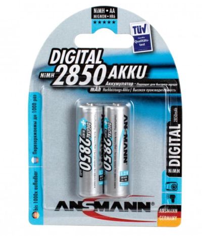 Лот: 4810522. Фото: 1. Аккумулятор AA Ansmann 2850 mAh... Батарейки, аккумуляторы, элементы питания