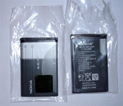 Лот: 803988. Фото: 1. Аккумулятор Nokia BL-4C для множества... Аккумуляторы