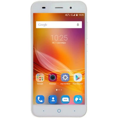 Лот: 8761589. Фото: 1. 5" Смартфон ZTE Blade X7 8ГБ серебристый... Смартфоны