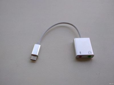 Лот: 13846504. Фото: 1. Звуковая карта USB Type C на коротком... Звуковые карты