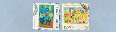 Лот: 20054681. Фото: 1. Марки на тему " Детство " / Польша... Марки