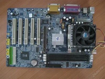 Лот: 1867640. Фото: 1. Материнская плата Gigabyte P4... Материнские платы
