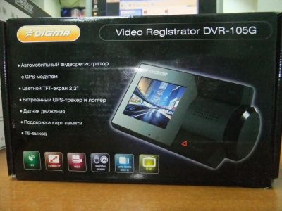 Лот: 6081860. Фото: 1. Видеорегистратор Digma DVR-105G... Видеорегистраторы,  радар-детекторы, системы парковки