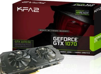 Лот: 18624360. Фото: 1. Видеокарта KFA2 GeForce GTX 1070... Видеокарты
