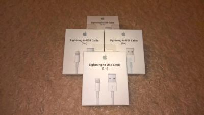 Лот: 8790397. Фото: 1. Оригинальный Apple Lightning to... Дата-кабели, переходники